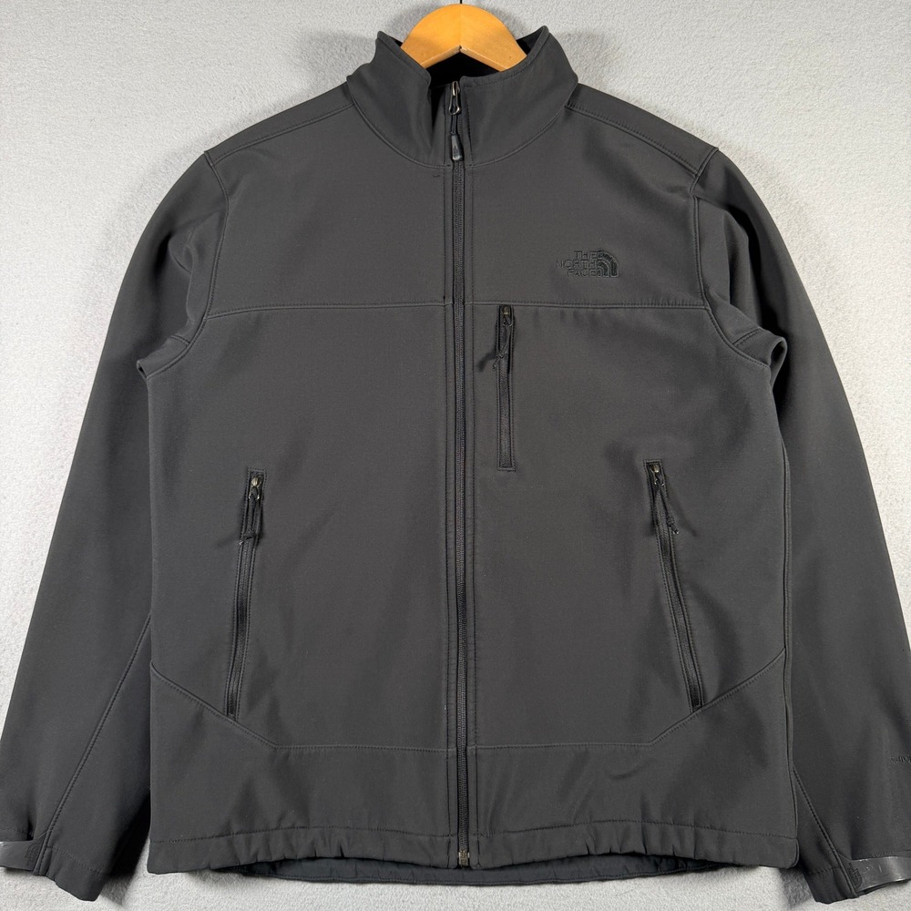 The North Face Mens Apex Bionic Softshell Jacket Black Full Zip Size M 3JPNJKW
